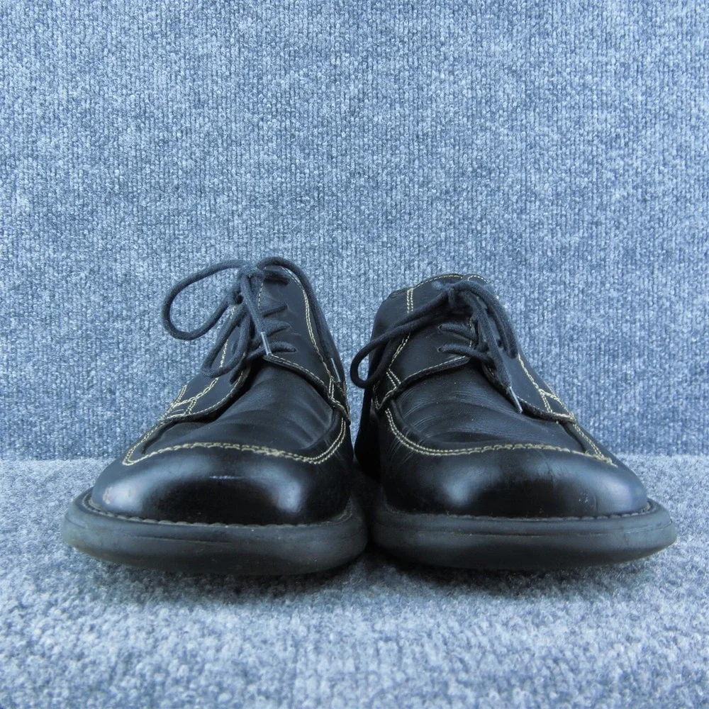 Kenneth Cole Reaction  Men Sneaker Shoes Black Leather Lace‎ Up Size 10.5 Medium